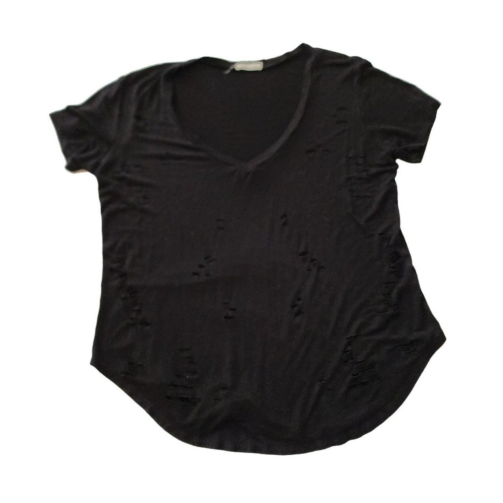Occasion Black Top with cutouts on front Size 1X